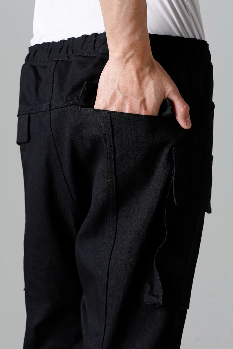 デニム ジョガー パンツ ブラック