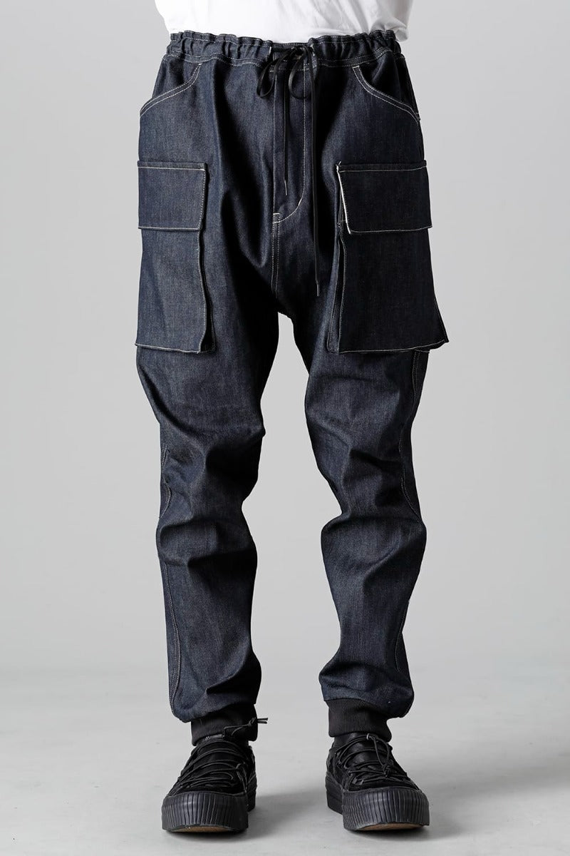 Denim Jogger Pants Indigo