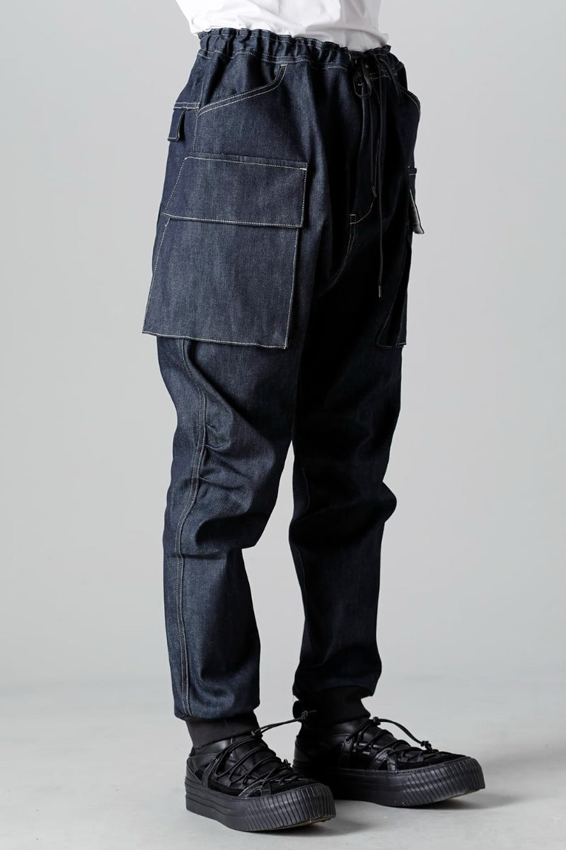 Denim Jogger Pants Indigo