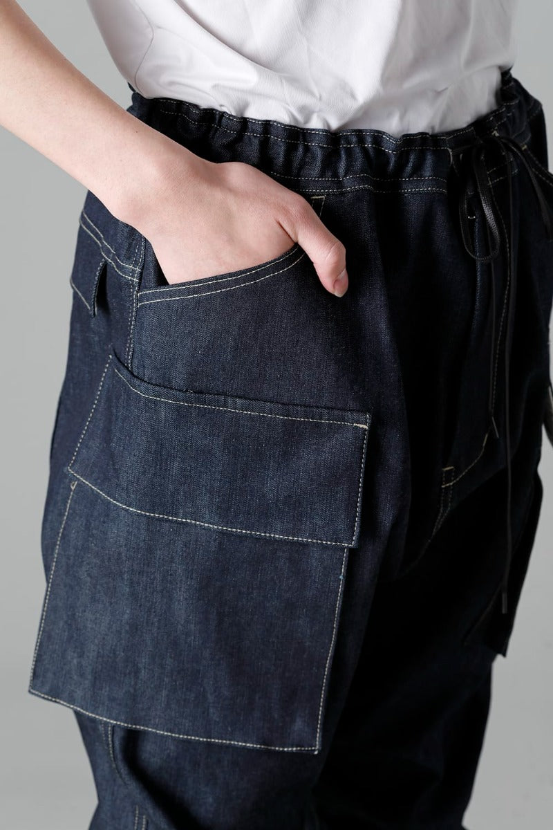 Denim Jogger Pants Indigo