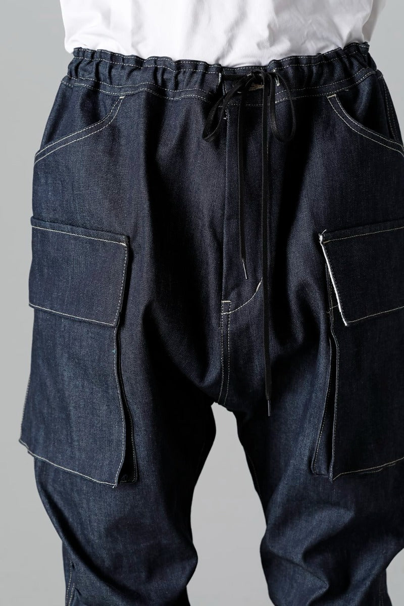 Denim Jogger Pants Indigo