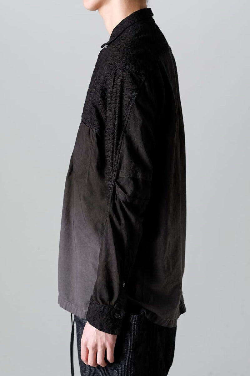 Embroidered Cloth Gradation Dye Shirt
