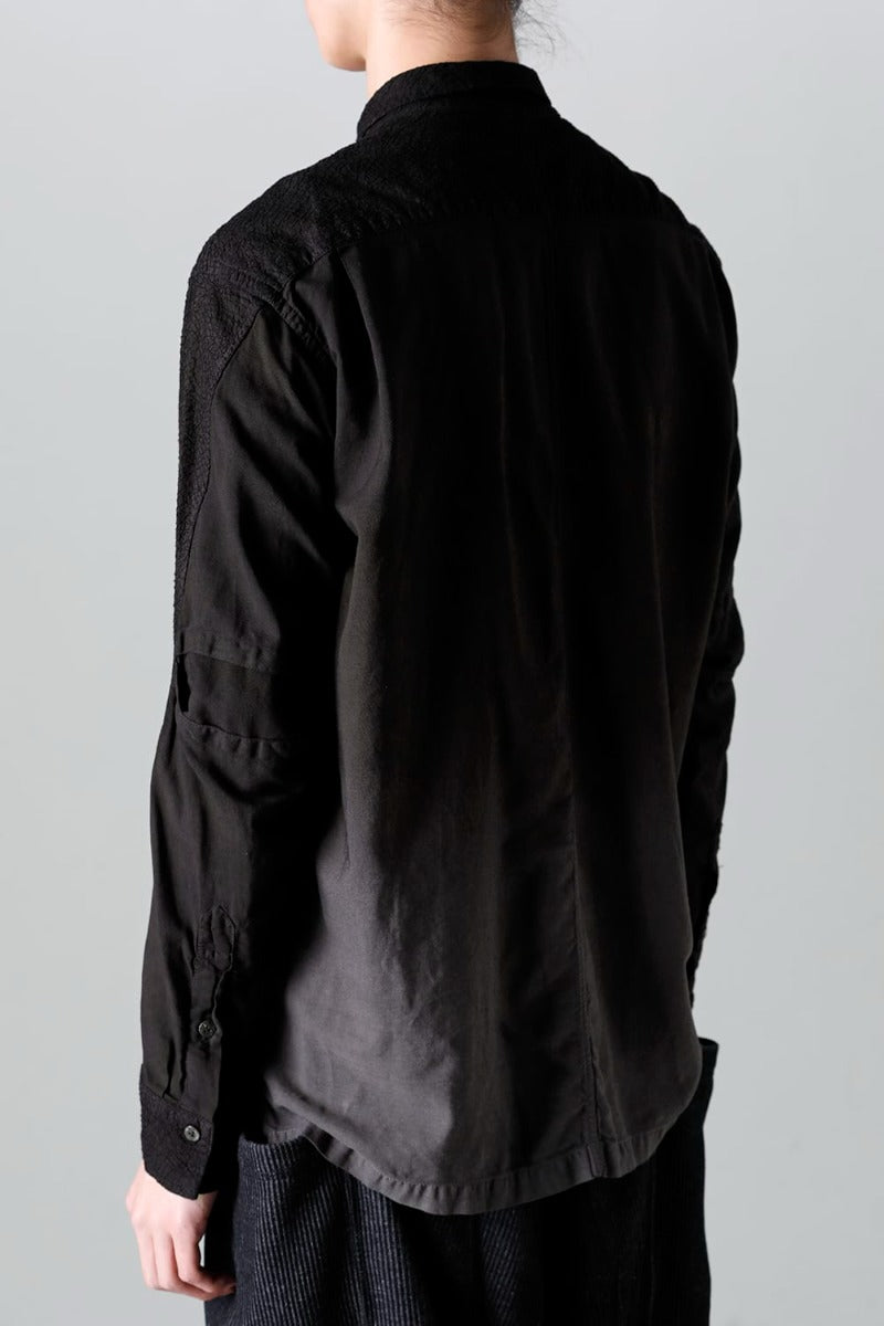 Embroidered Cloth Gradation Dye Shirt