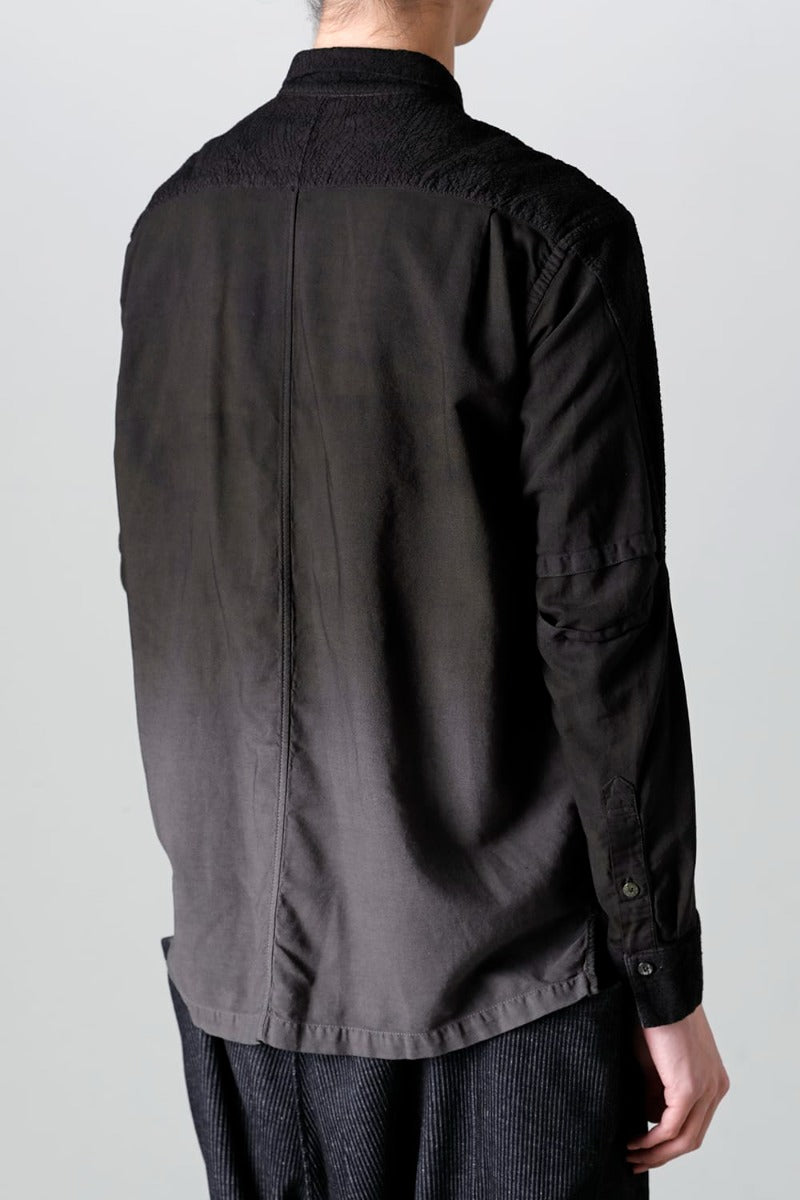 Embroidered Cloth Gradation Dye Shirt
