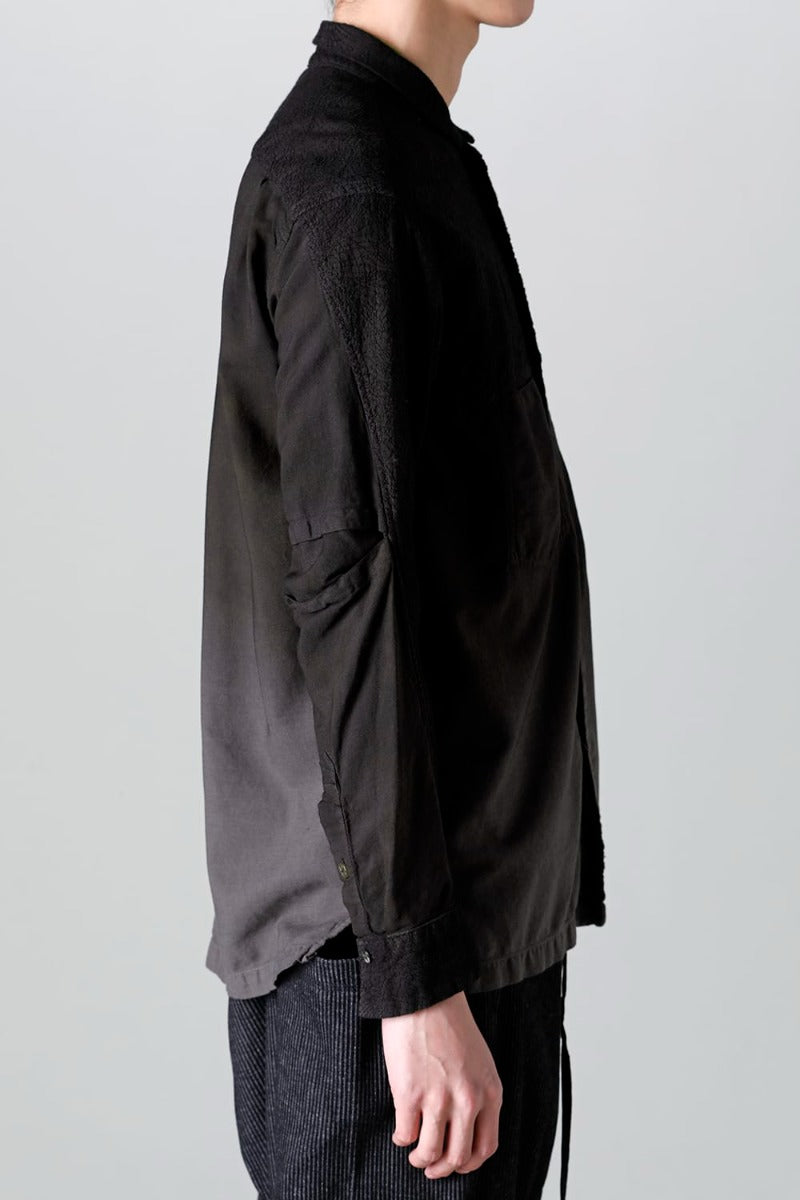 Embroidered Cloth Gradation Dye Shirt