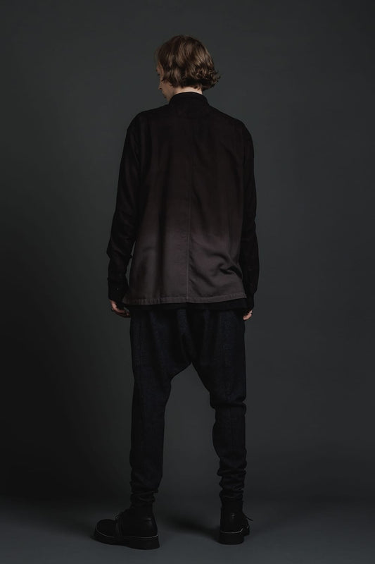 Embroidered Cloth Gradation Dye Shirt