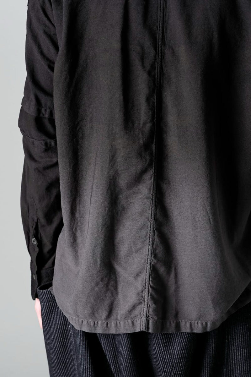 Embroidered Cloth Gradation Dye Shirt