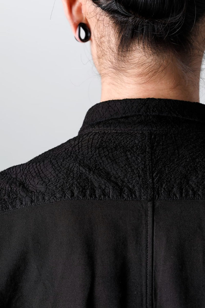 Embroidered Cloth Gradation Dye Shirt