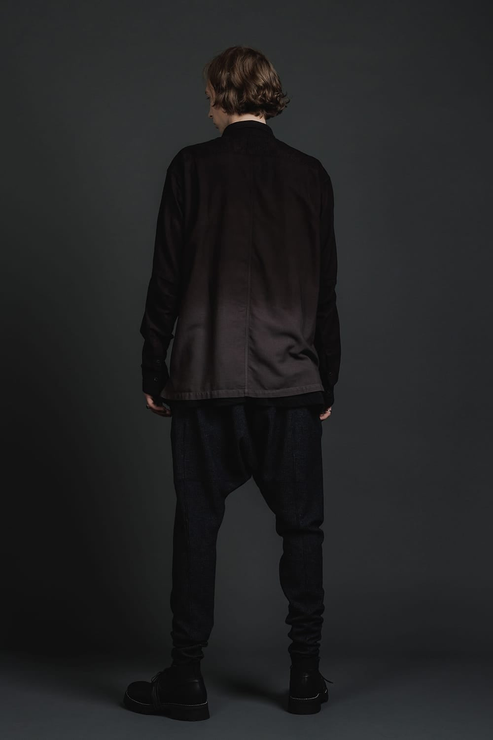 Embroidered Cloth Gradation Dye Shirt