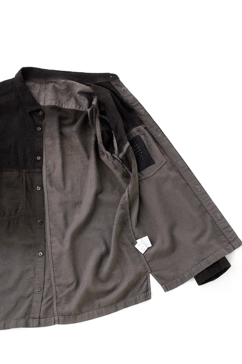 Embroidered Cloth Gradation Dye Shirt