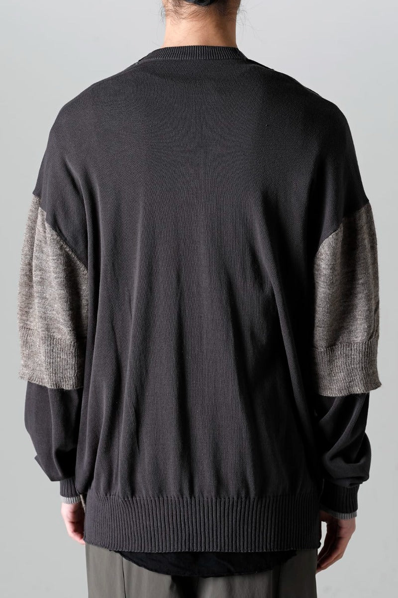 Double Layerd Front Cardigan