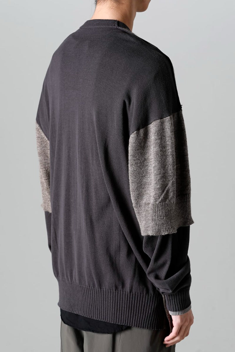 Double Layerd Front Cardigan