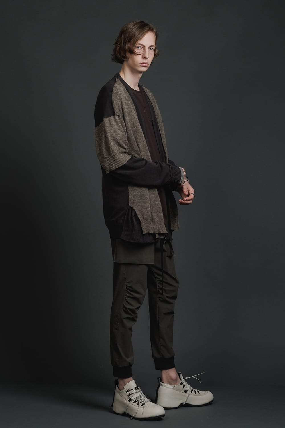 Double Layerd Front Cardigan