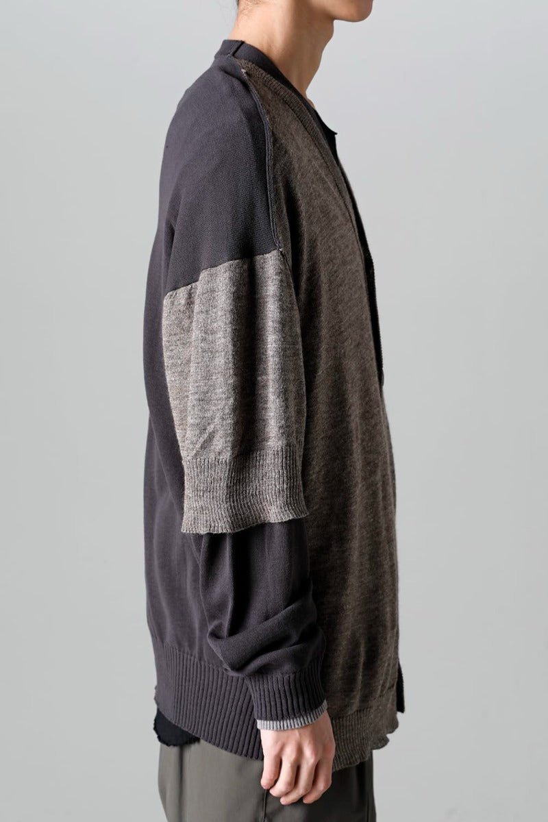 Double Layerd Front Cardigan