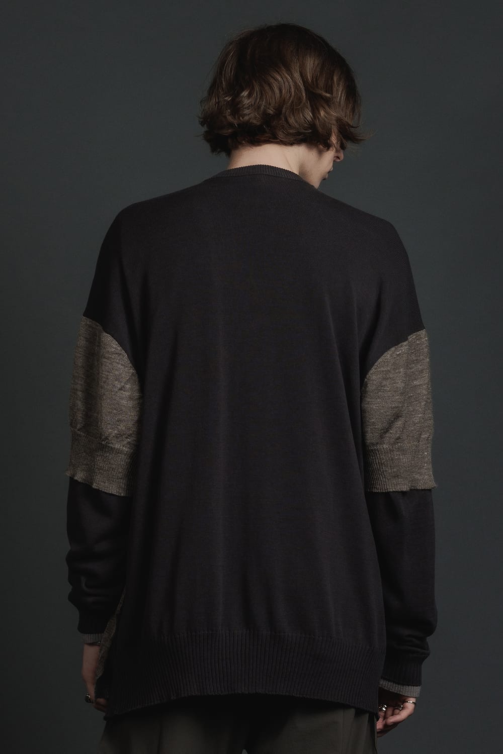 Double Layerd Front Cardigan