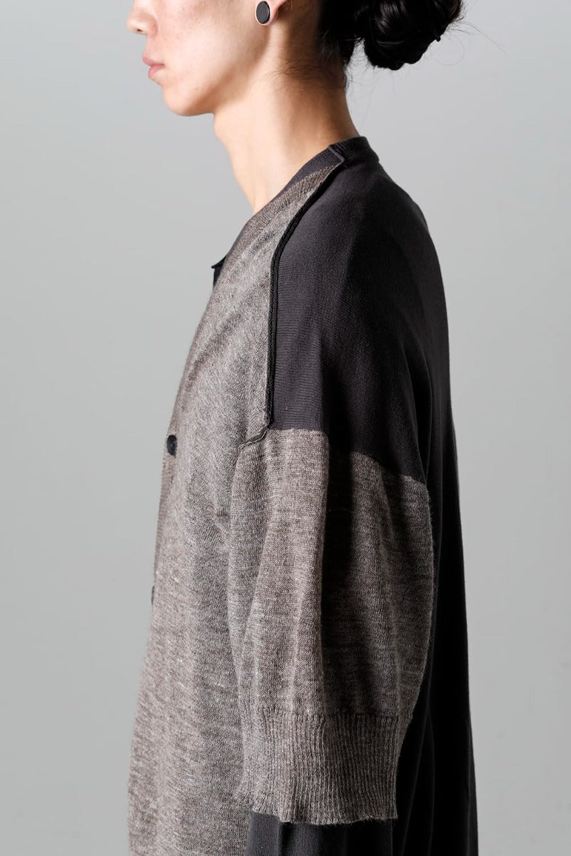 Double Layerd Front Cardigan