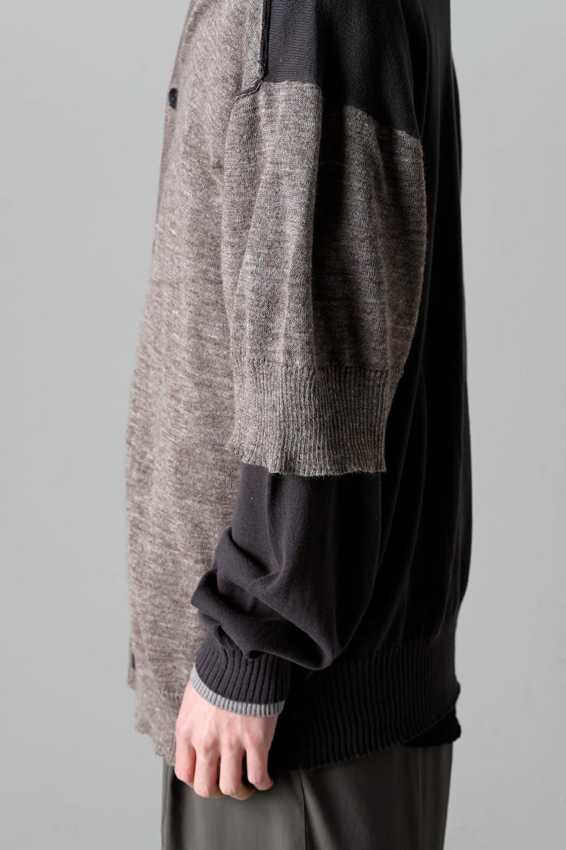 Double Layerd Front Cardigan