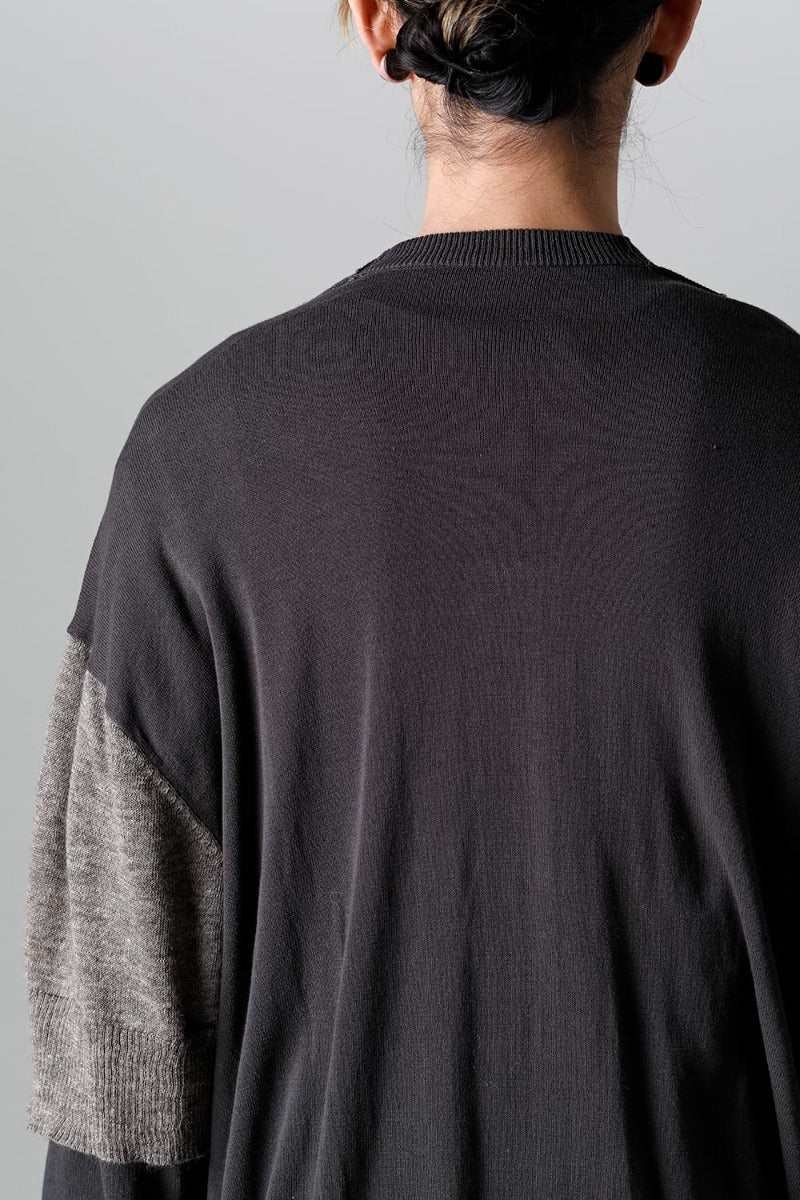 Double Layerd Front Cardigan