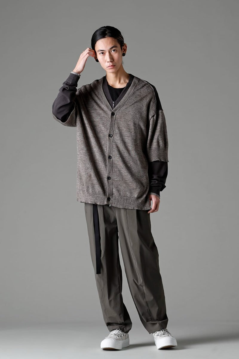 Double Layerd Front Cardigan