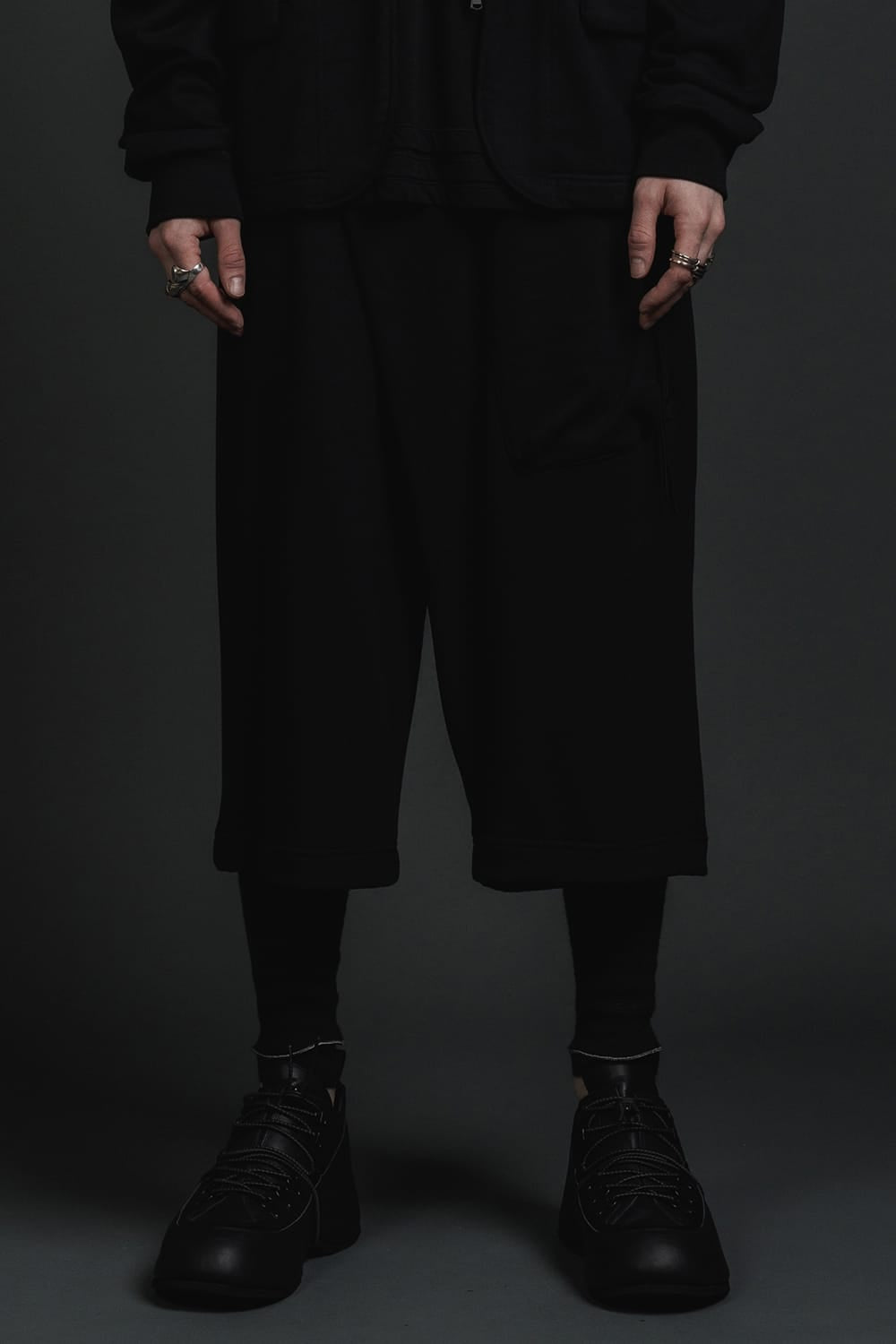 Sweat Wrap Pants Black