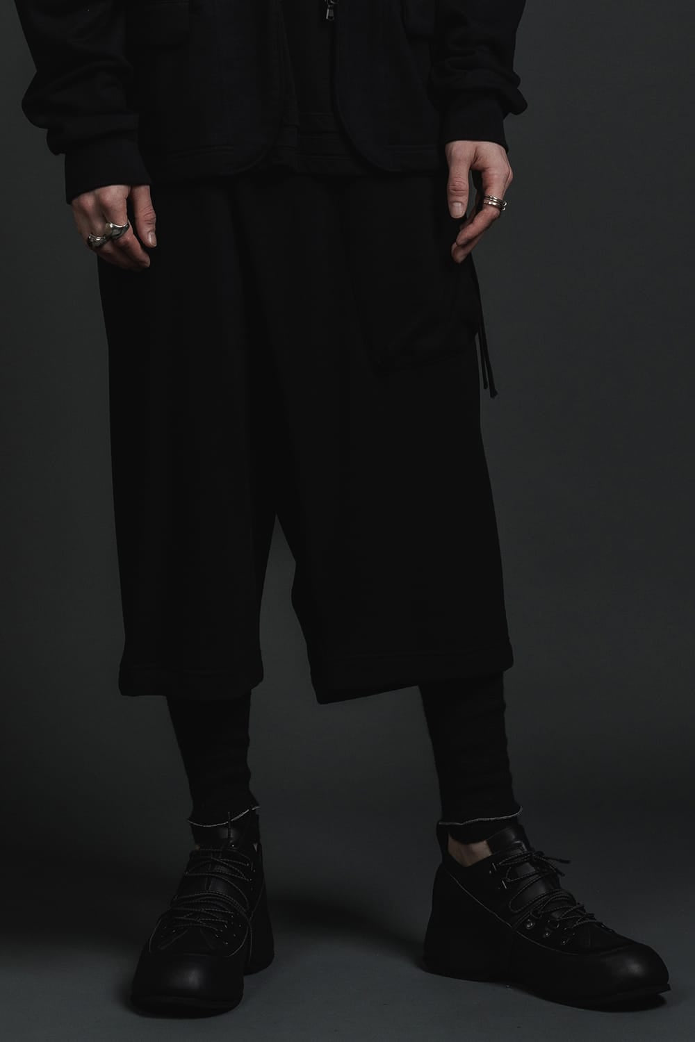 Sweat Wrap Pants Black