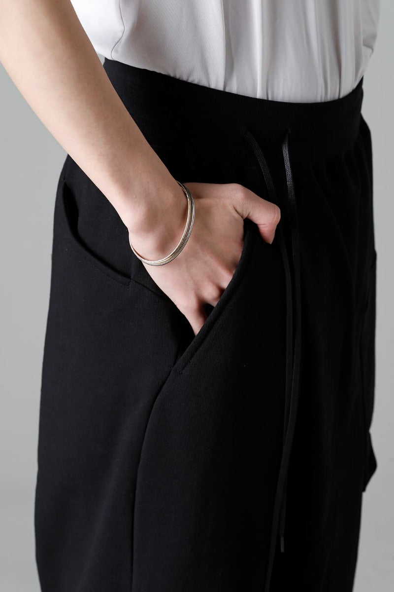 Sweat Wrap Pants Black