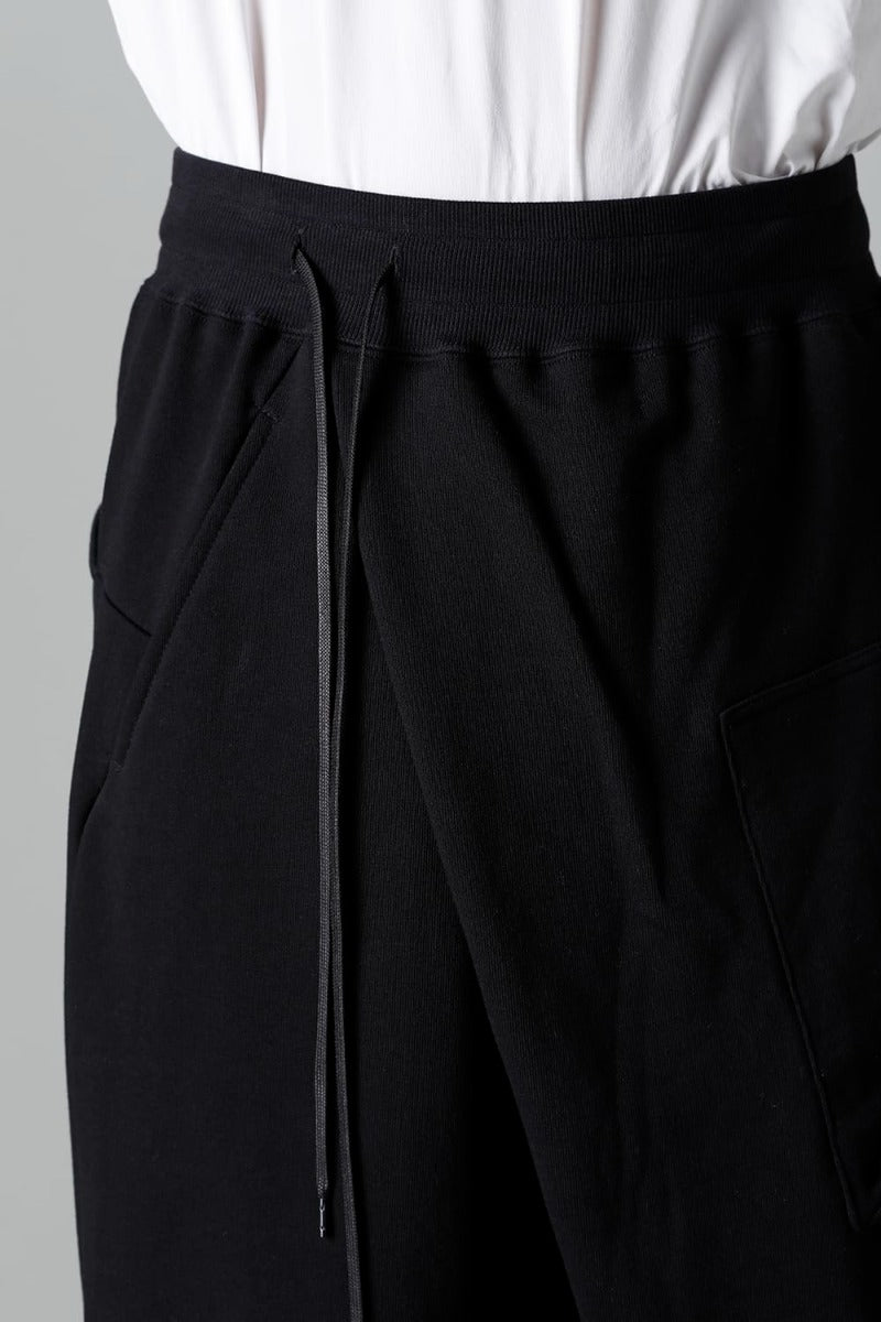 Sweat Wrap Pants Black