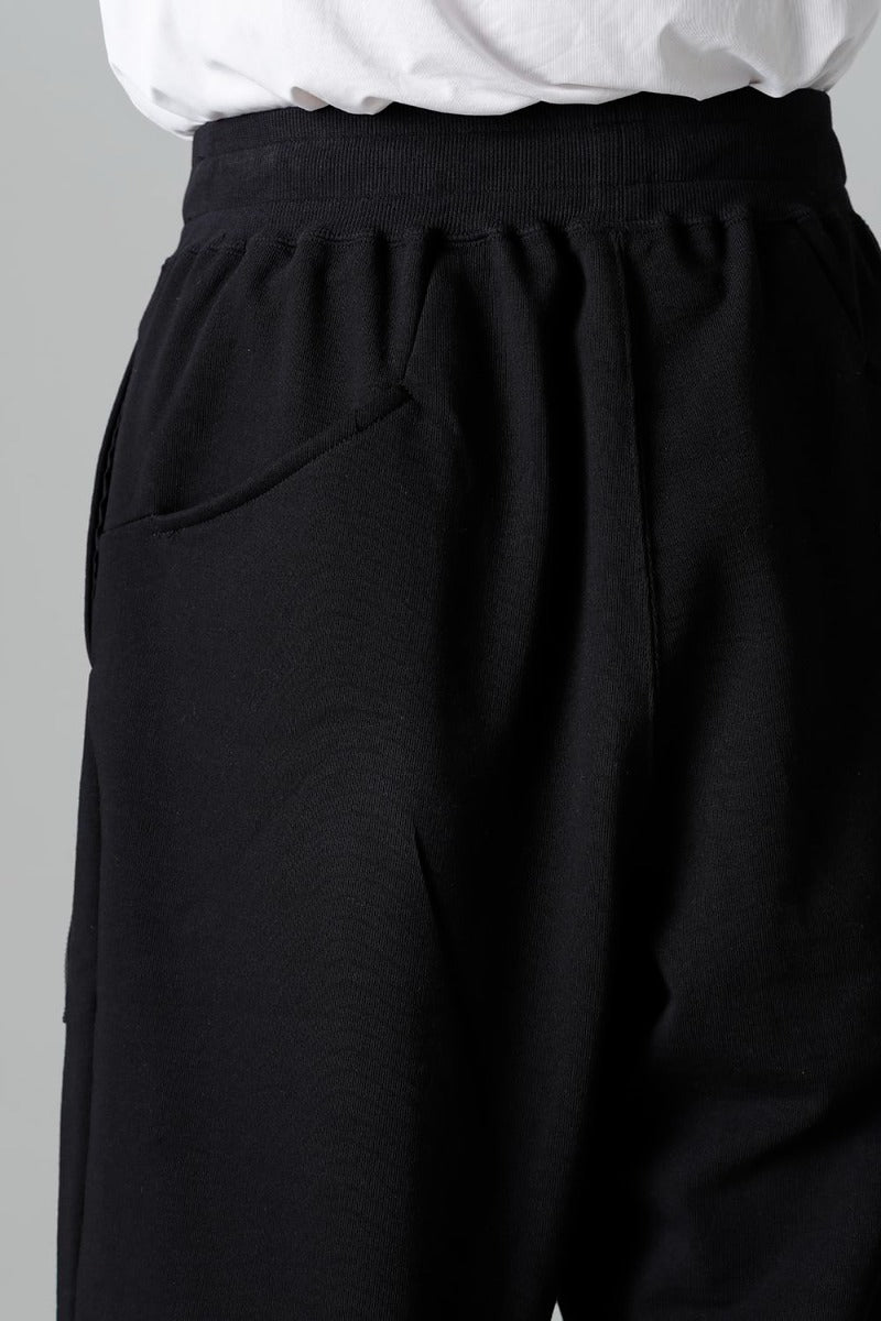 Sweat Wrap Pants Black