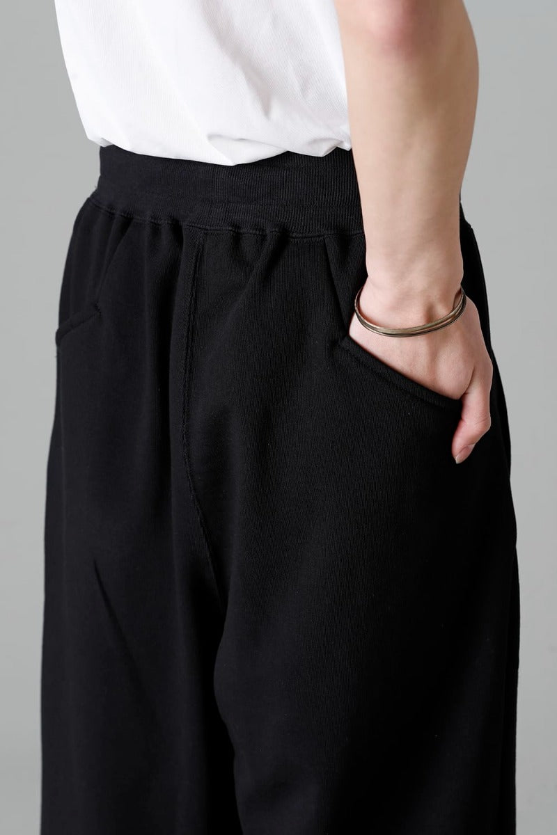 Sweat Wrap Pants Black