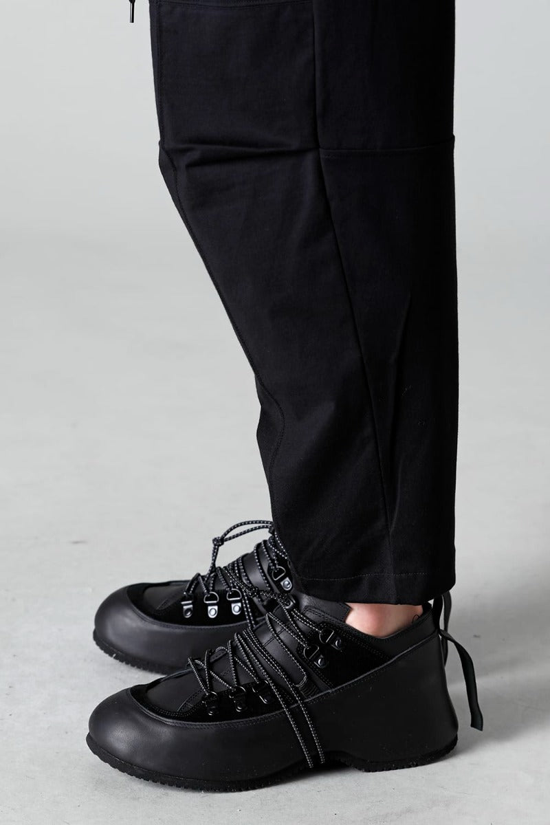 Jersey Drawstrings Pants Black
