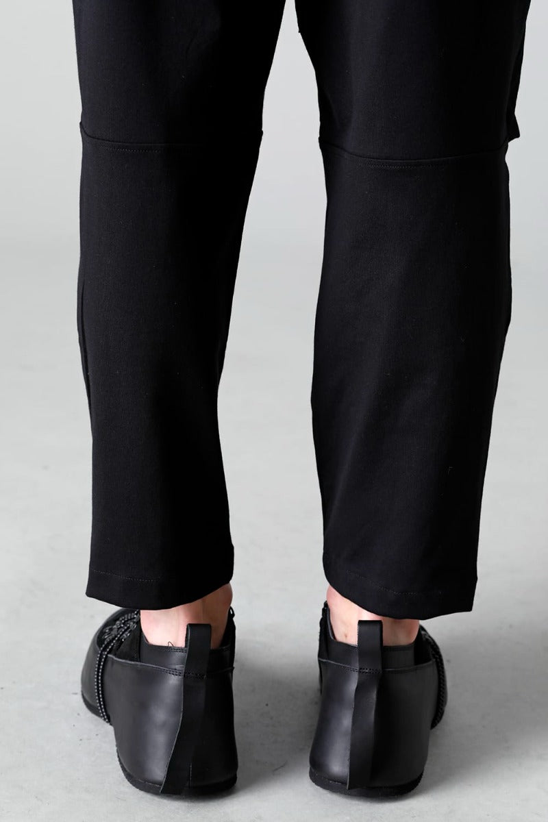 Jersey Drawstrings Pants Black