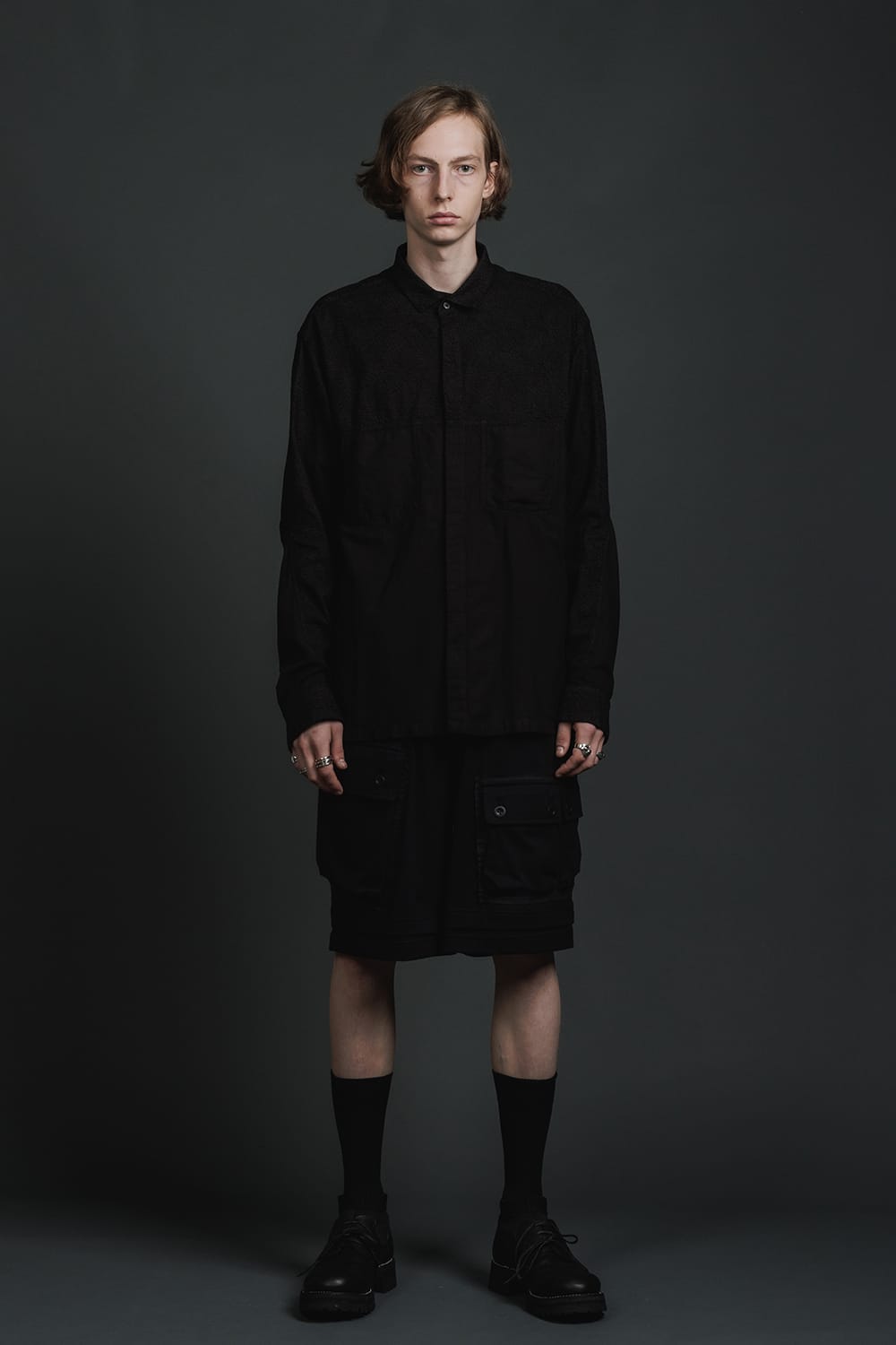 ジャージー ショート パンツ ブラック