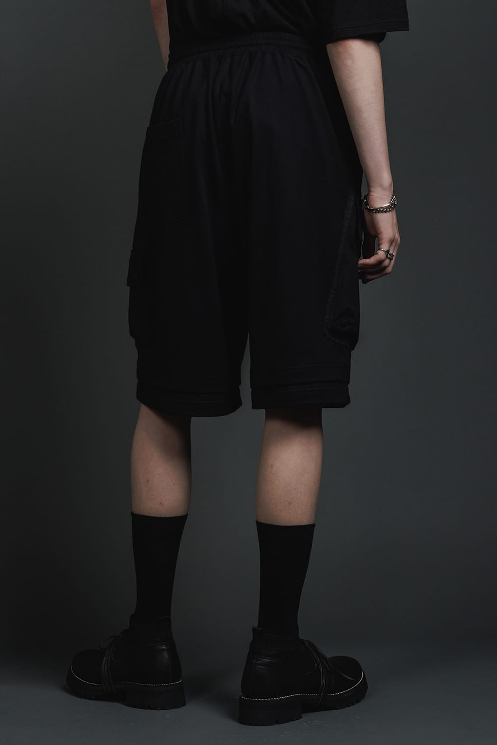 ジャージー ショート パンツ ブラック
