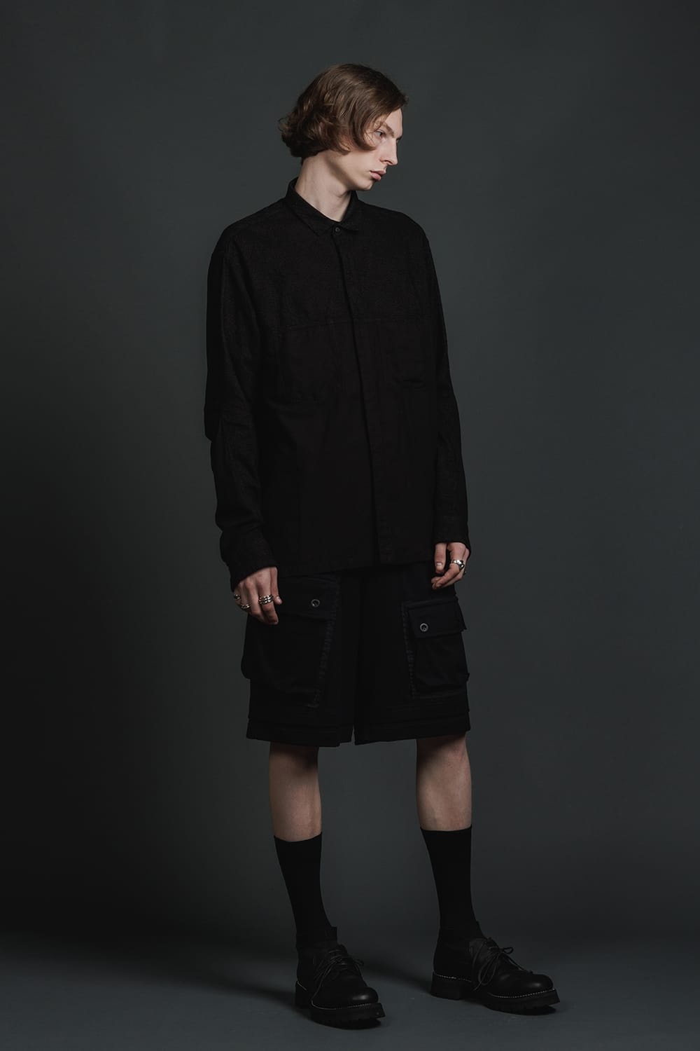 ジャージー ショート パンツ ブラック