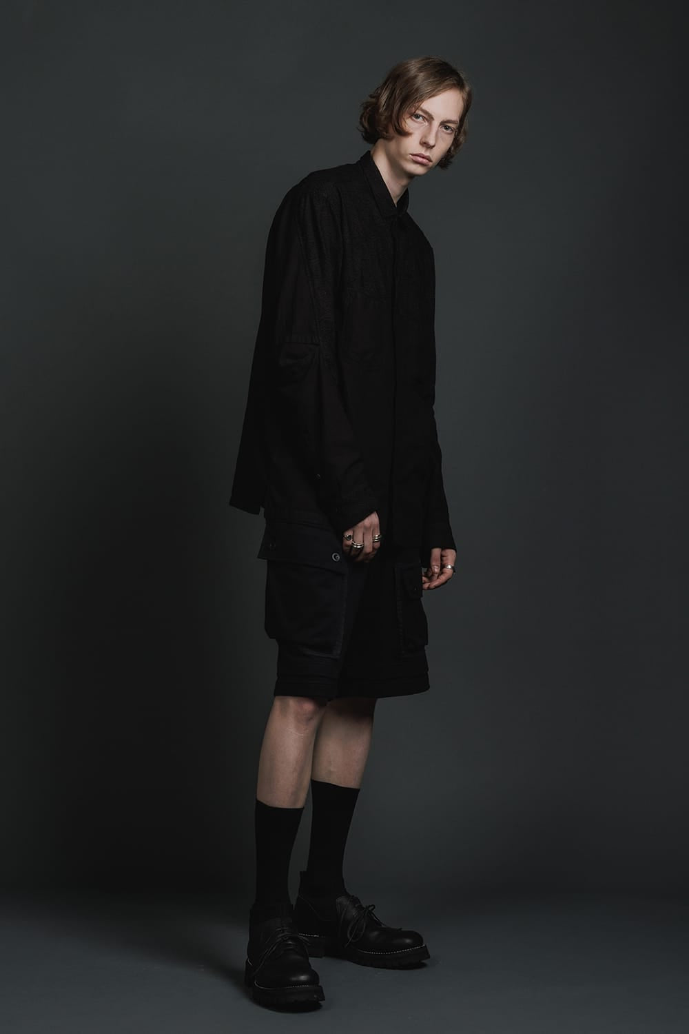 ジャージー ショート パンツ ブラック