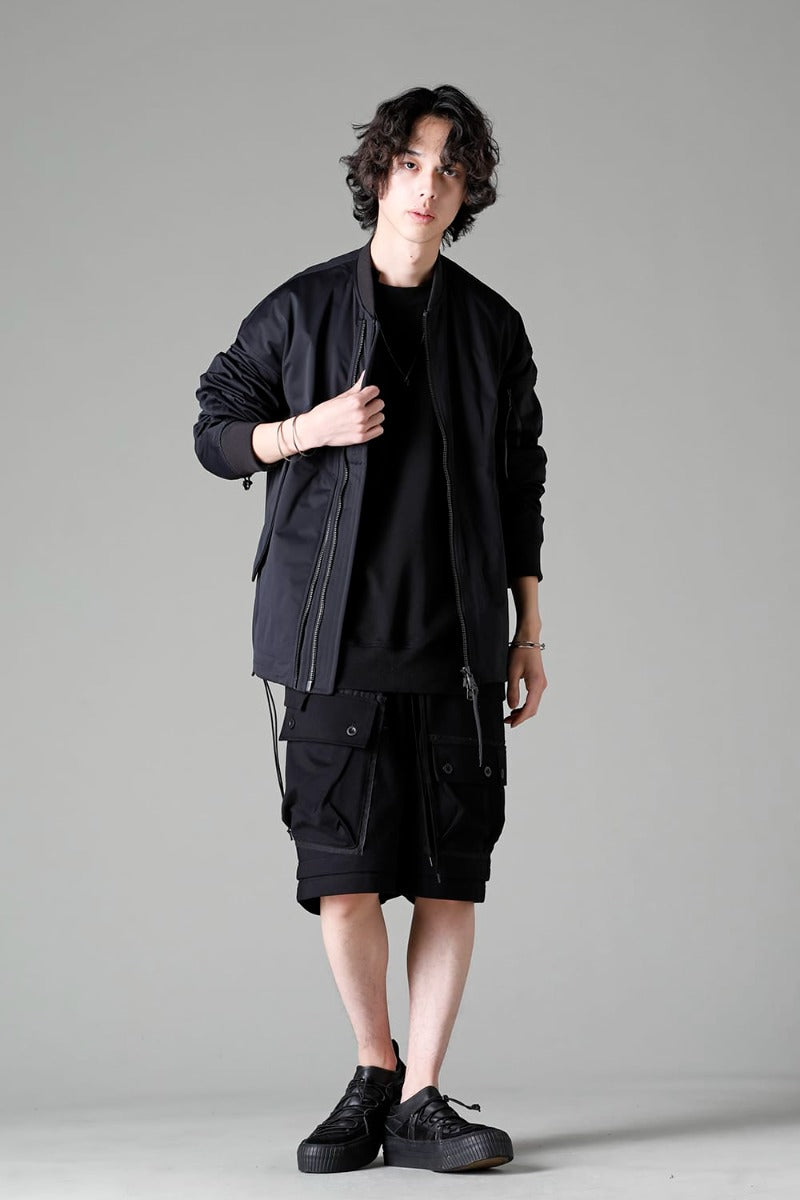 ジャージー ショート パンツ ブラック