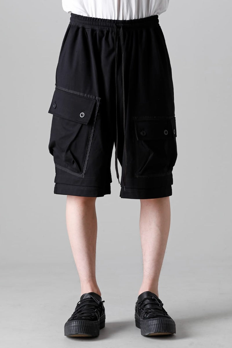 ジャージー ショート パンツ ブラック