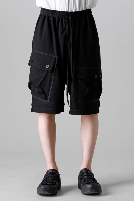 ジャージー ショート パンツ ブラック