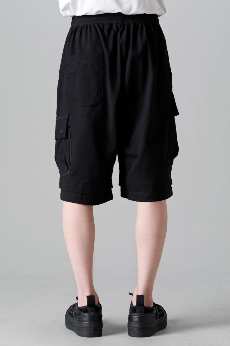 ジャージー ショート パンツ ブラック