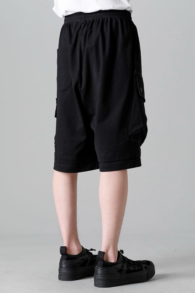 ジャージー ショート パンツ ブラック