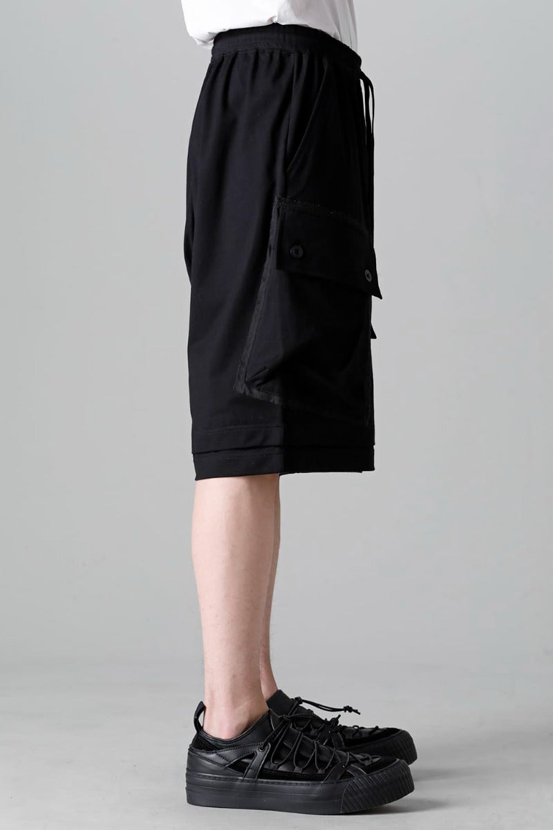 ジャージー ショート パンツ ブラック