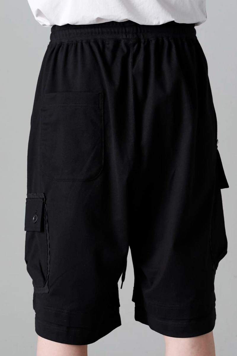 ジャージー ショート パンツ ブラック