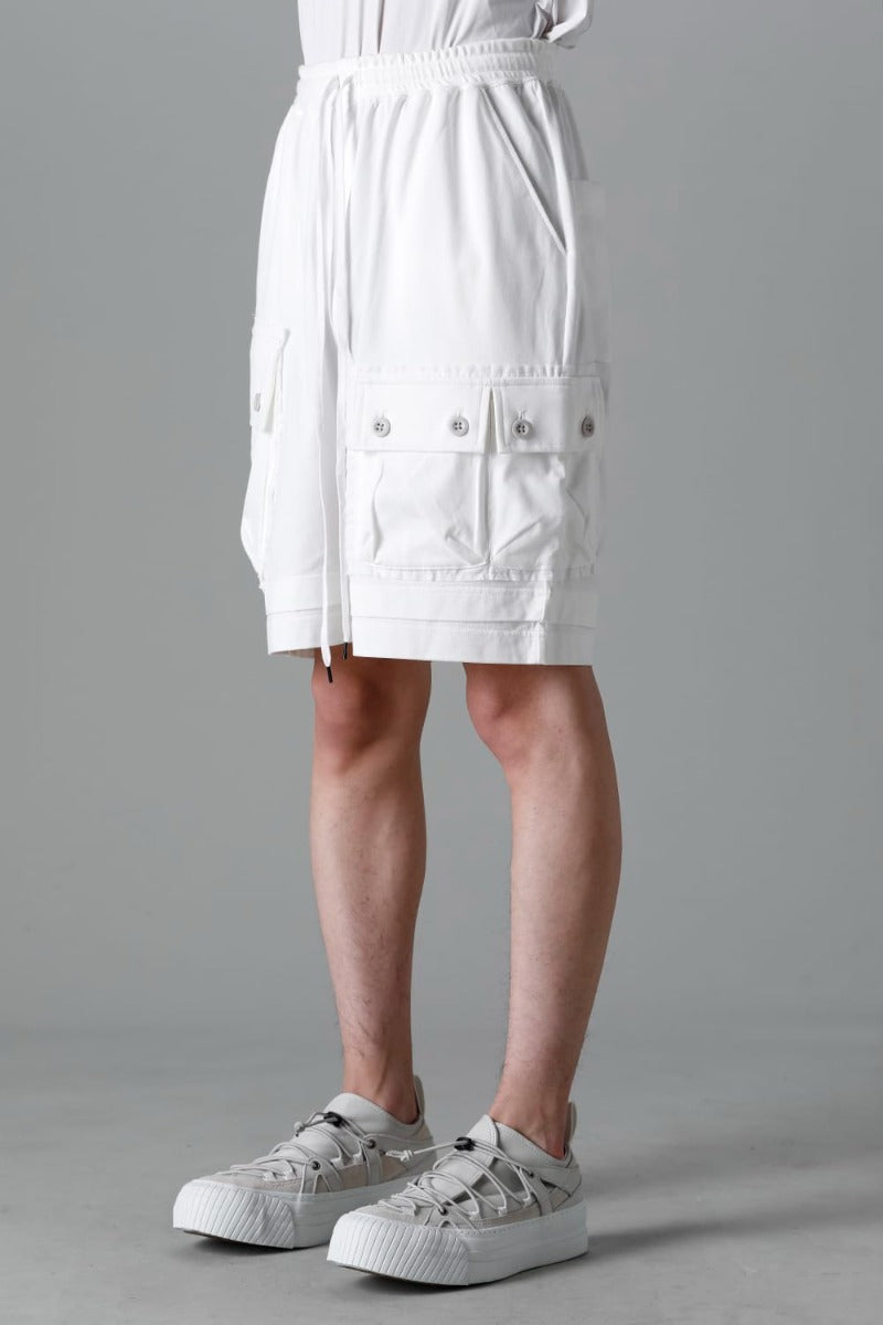 ジャージー ショート パンツ オフホワイト