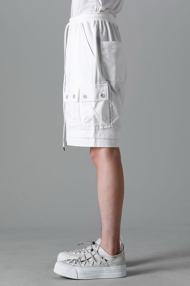 ジャージー ショート パンツ オフホワイト