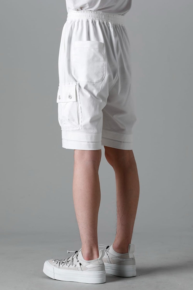 ジャージー ショート パンツ オフホワイト