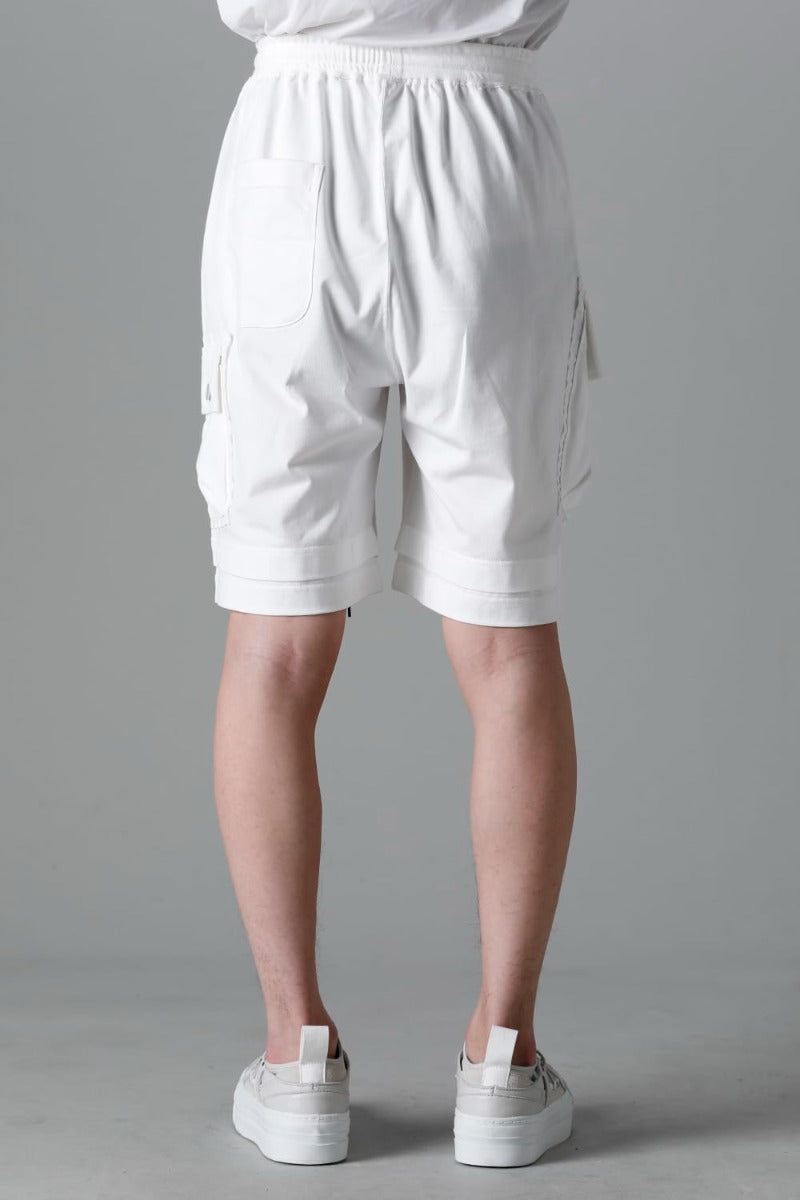 ジャージー ショート パンツ オフホワイト