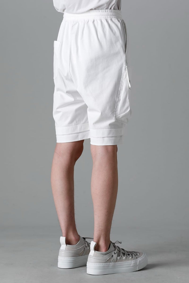 ジャージー ショート パンツ オフホワイト