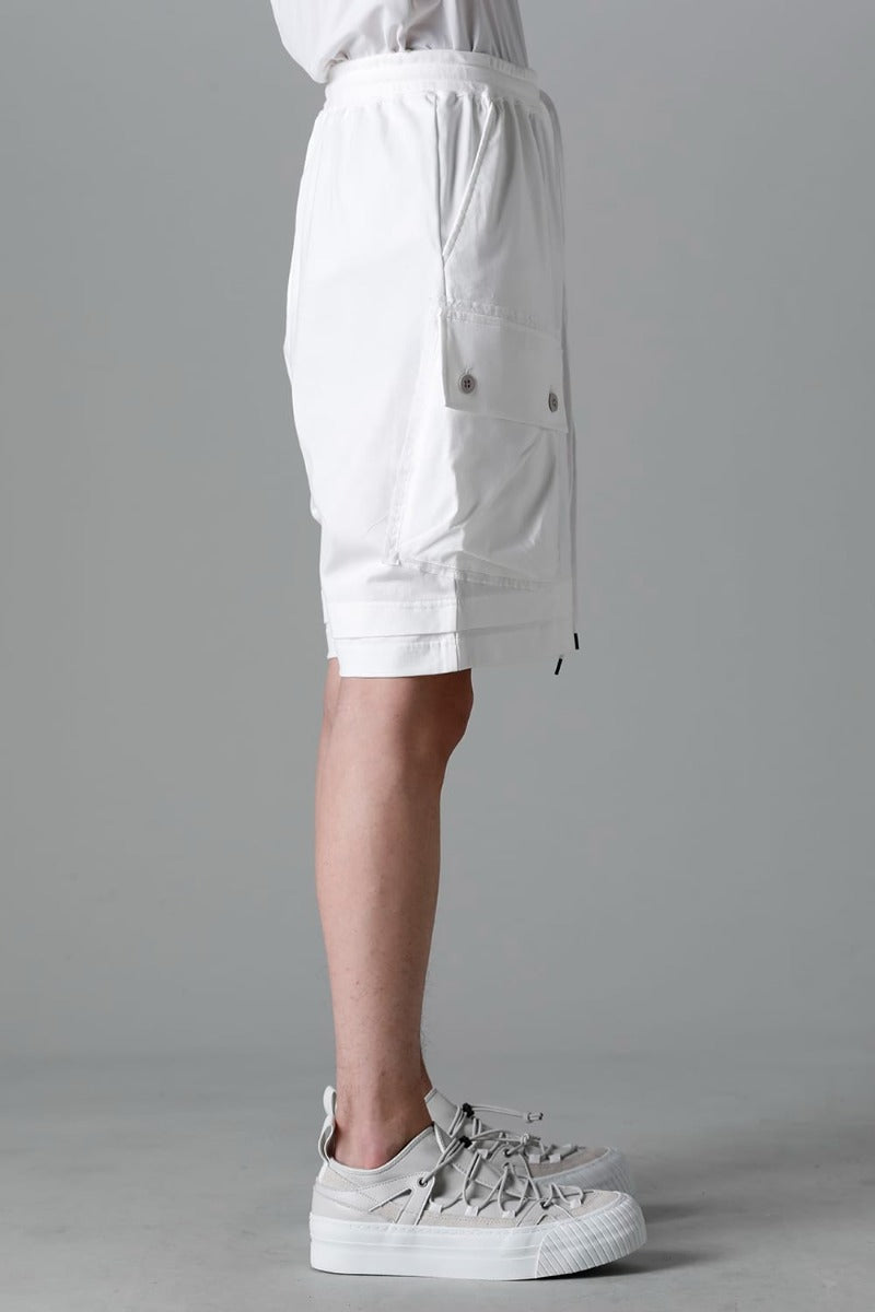 ジャージー ショート パンツ オフホワイト