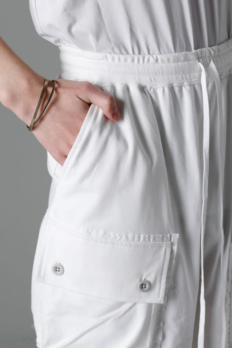 ジャージー ショート パンツ オフホワイト