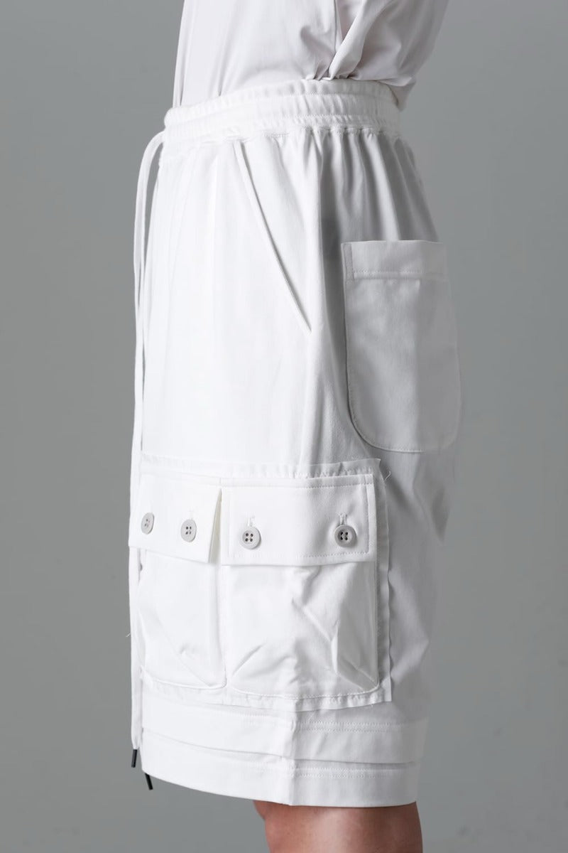 ジャージー ショート パンツ オフホワイト